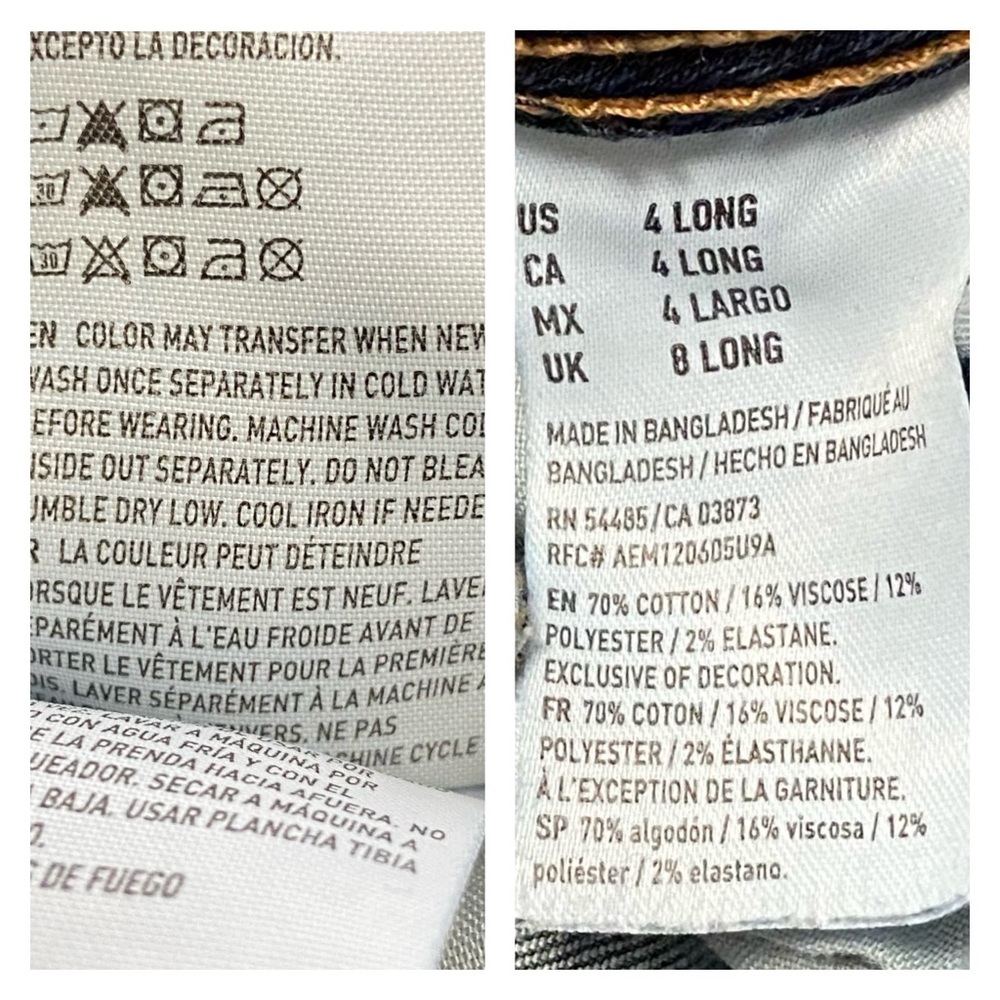 American Eagle Kick Boot Super Stretch Jeans Blue - Picture 15 of 16